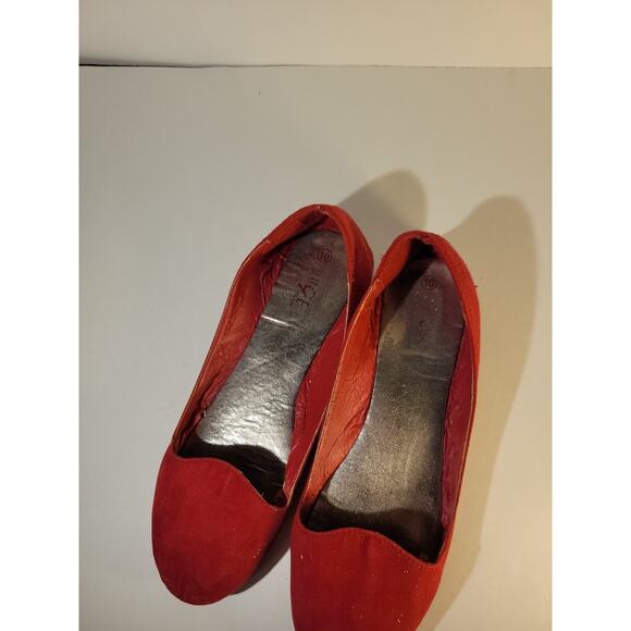 Helium Womens Red Flats Size 10 - Picture 6 of 10